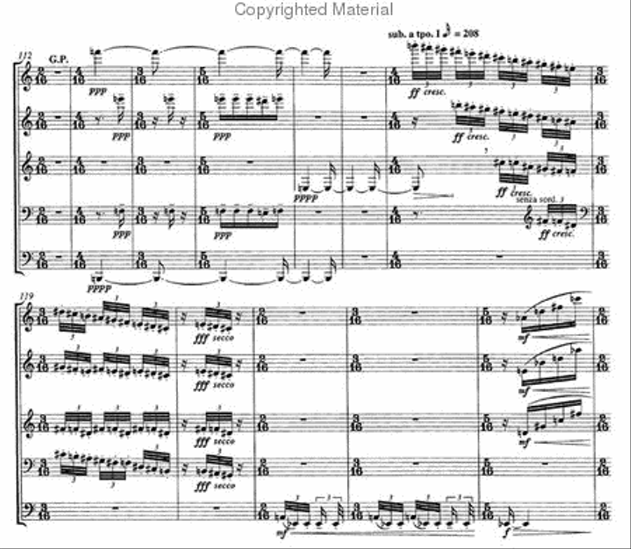 Sonata III (1991) Woodwind Quintet scores gallery preview page 2