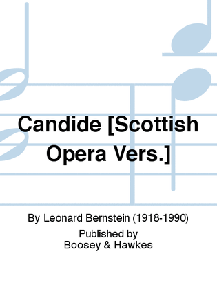 Book cover for Candide [Scottish Opera Vers.]