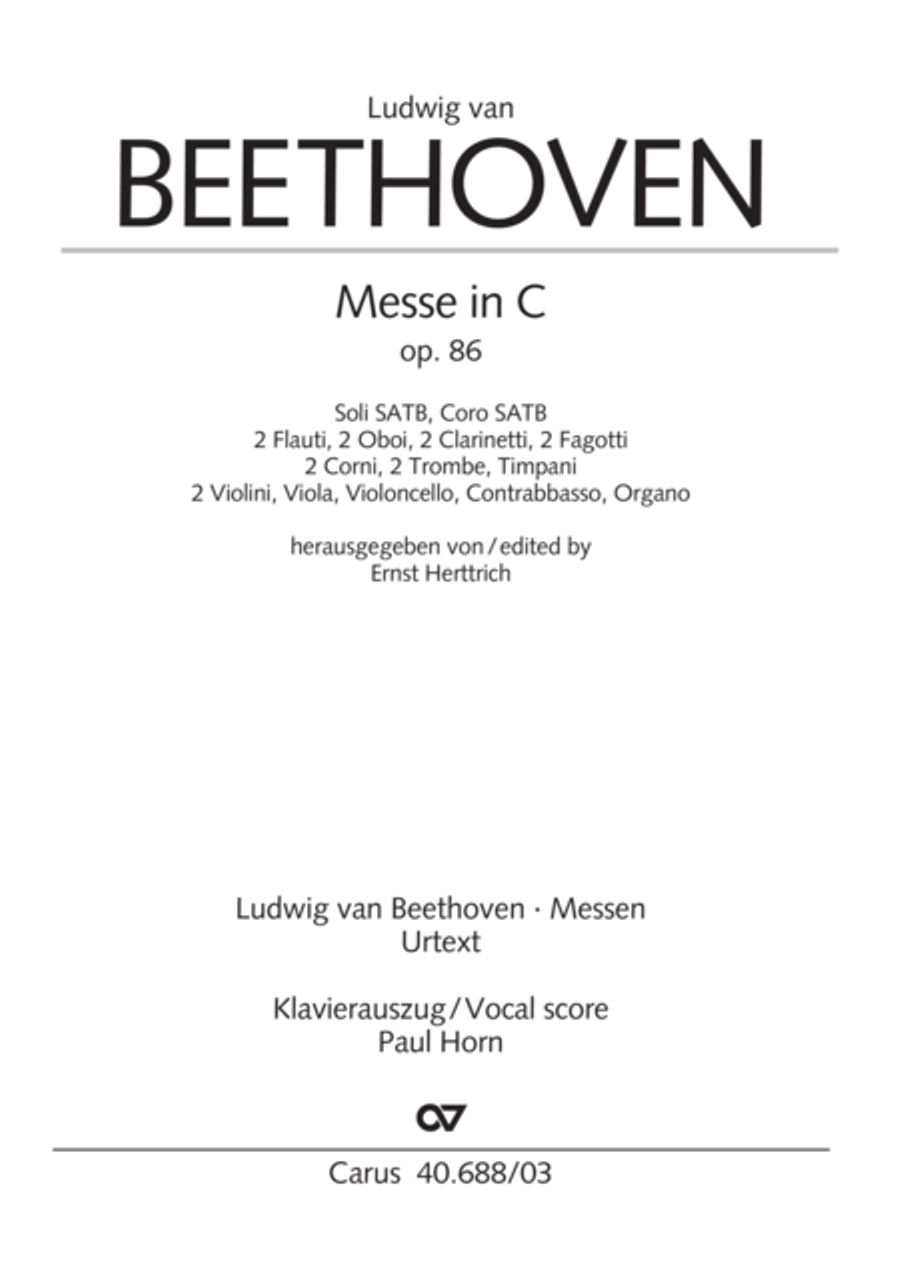 Mass in C Major Mass in C Major 4-Part scores gallery preview page 2