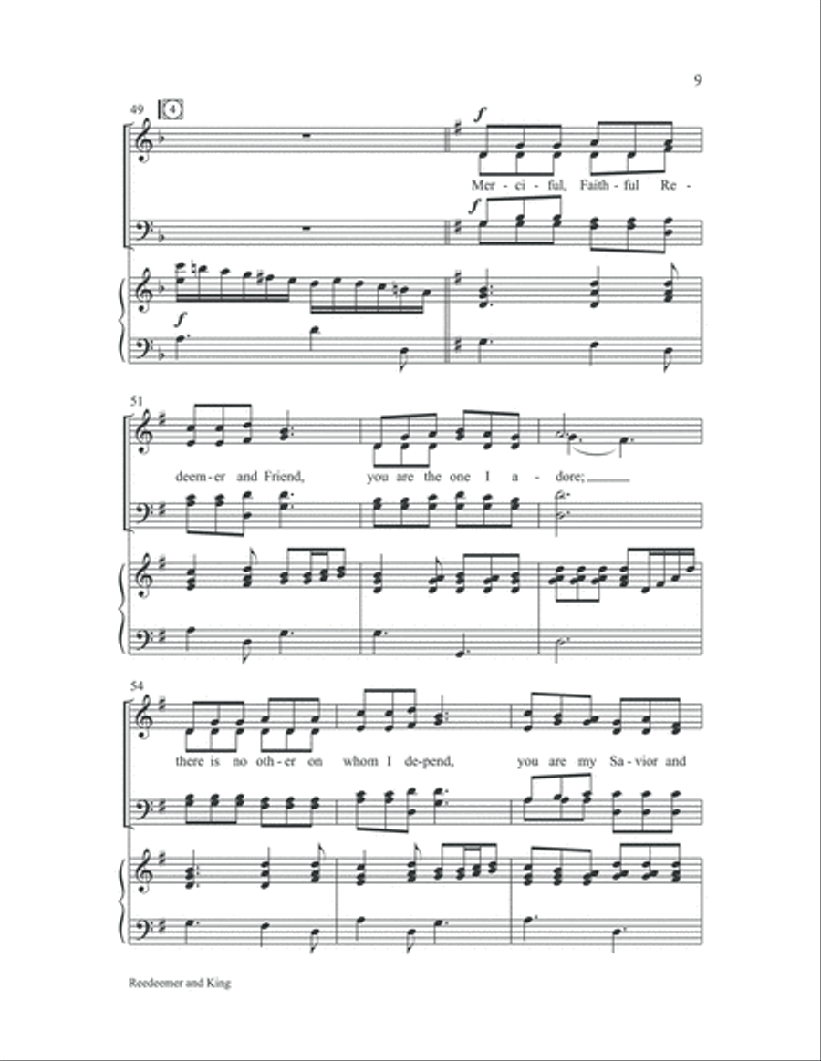 Redeemer and King Choir scores gallery preview page 8