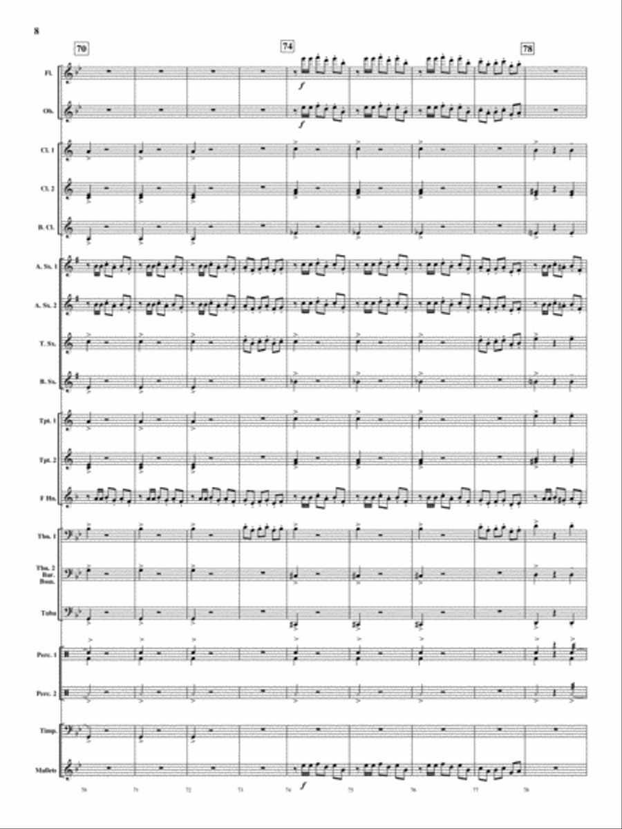 Viva Espania Concert Band scores gallery preview page 9