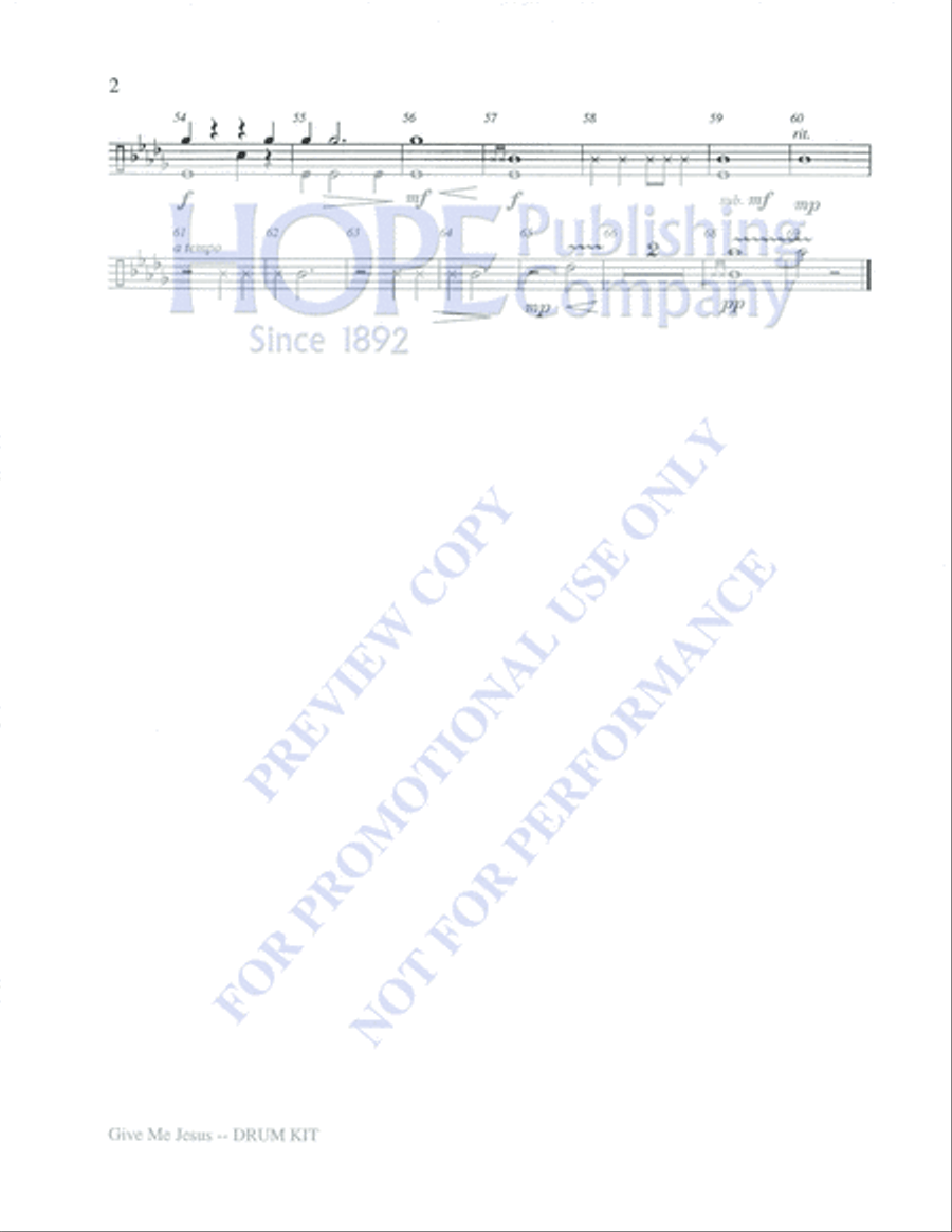 Give Me Jesus 4-Part scores gallery preview page 17