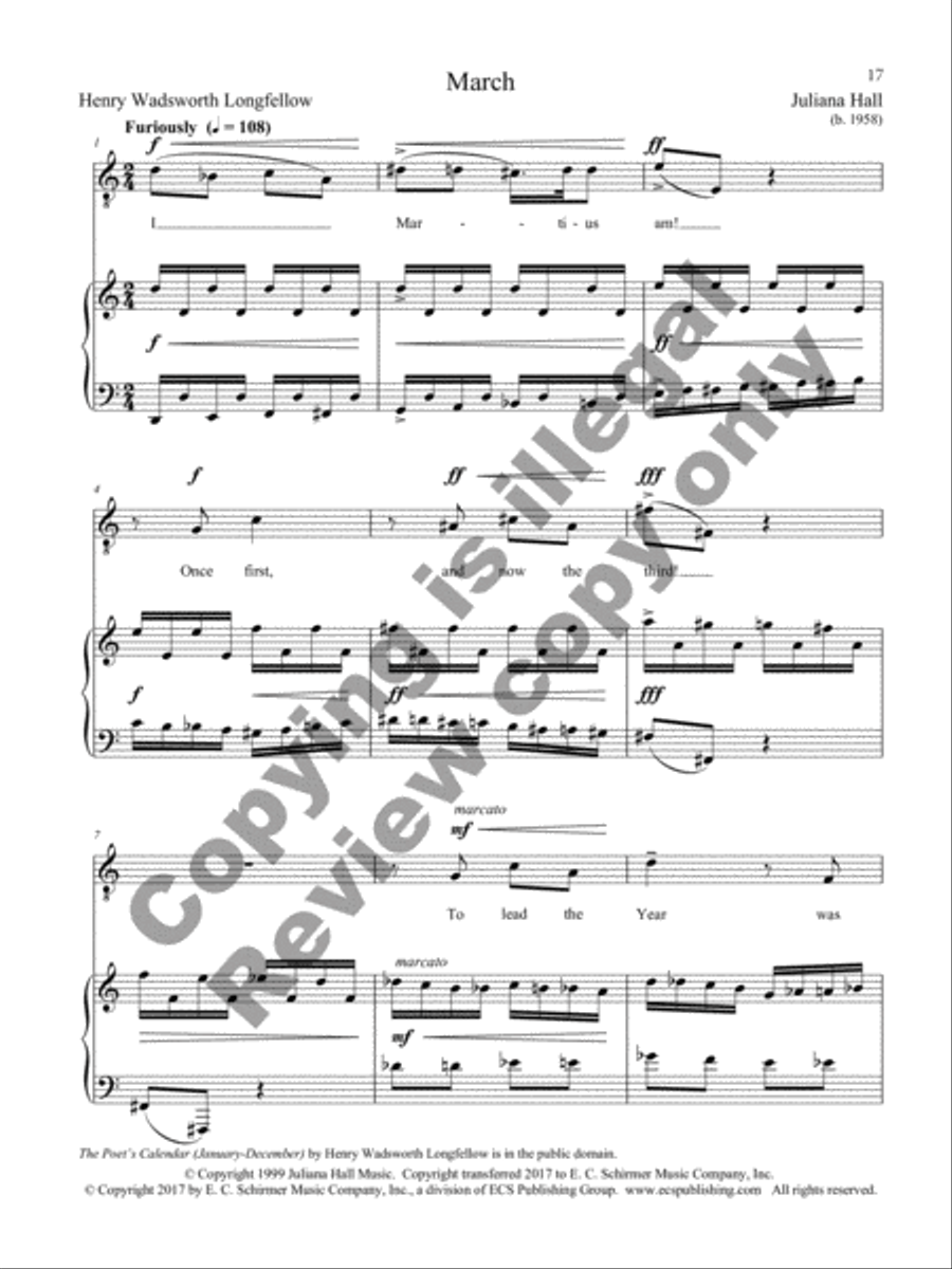 The Poet's Calendar Tenor Voice scores gallery preview page 29