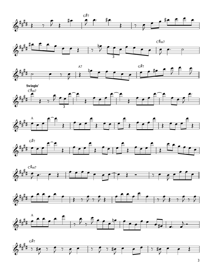 Wayne's Thang Wayne's Thang Alto Saxophone scores gallery preview page 3