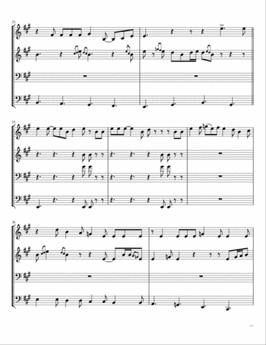 Heartbreak Hotel Brass Ensemble scores gallery preview page 5