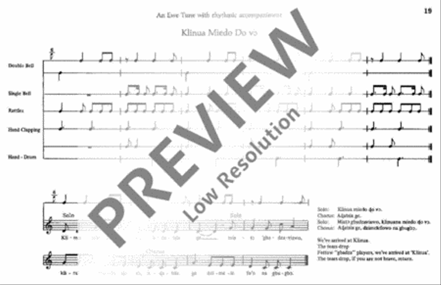 African Songs and Rhythms for Children Voice scores gallery preview page 20