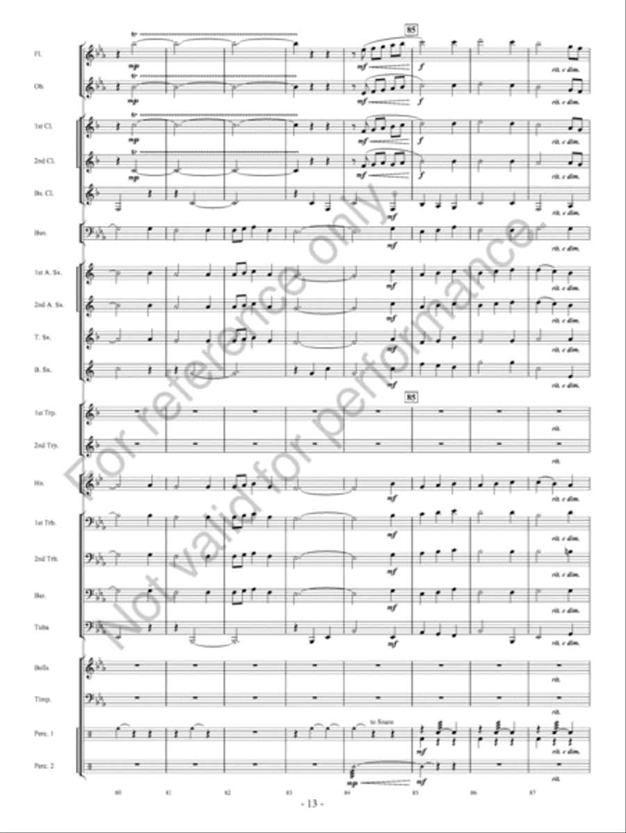 Pembroke Castle Concert Band scores gallery preview page 14