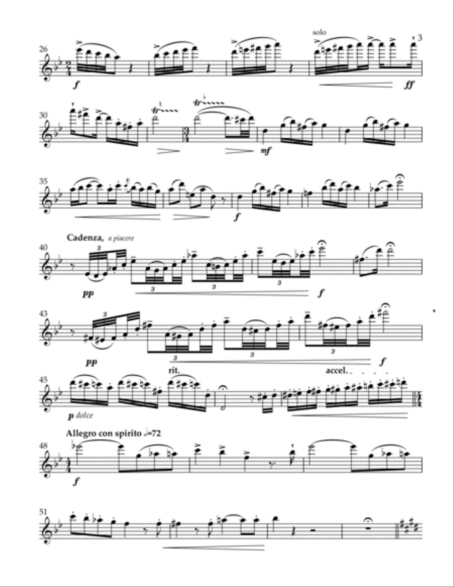 L'Africaine for Flute & Piano Flute Solo scores gallery preview page 4
