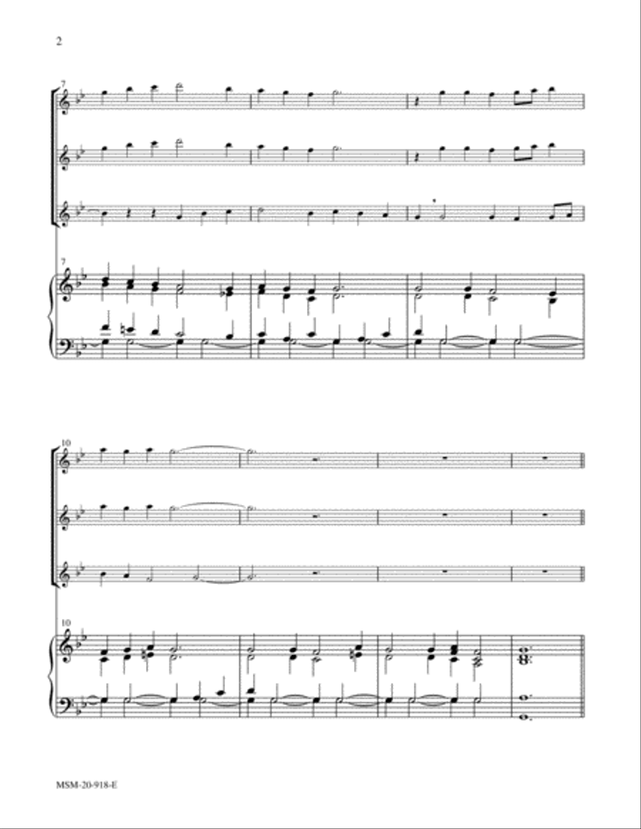 Savior of the Nations, Come Flute scores gallery preview page 2