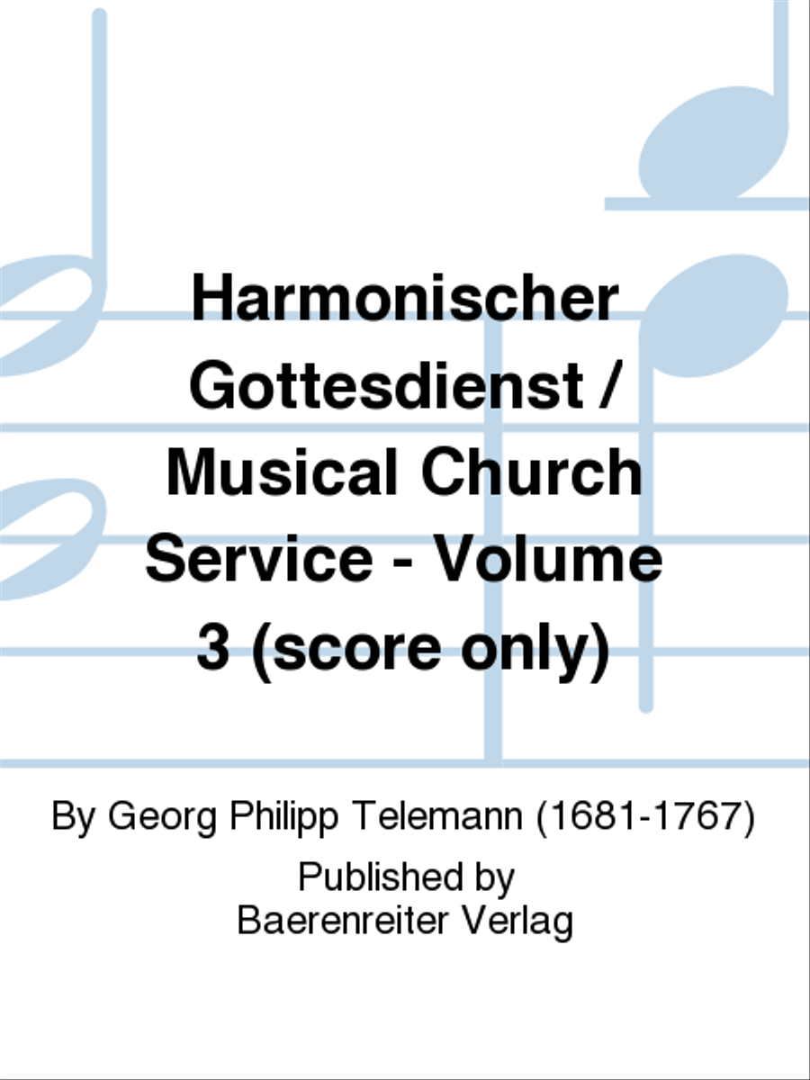 Harmonischer Gottesdienst / Musical Church Service - Volume 3 (score only) High Voice scores gallery preview page 1