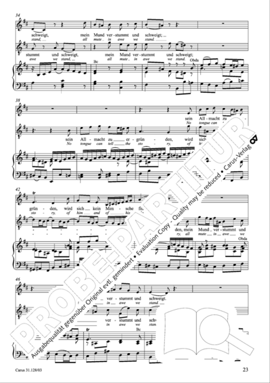 On Jesus Christ's ascent on high (Auf Christi Himmelfahrt allein) ATB scores gallery preview page 24