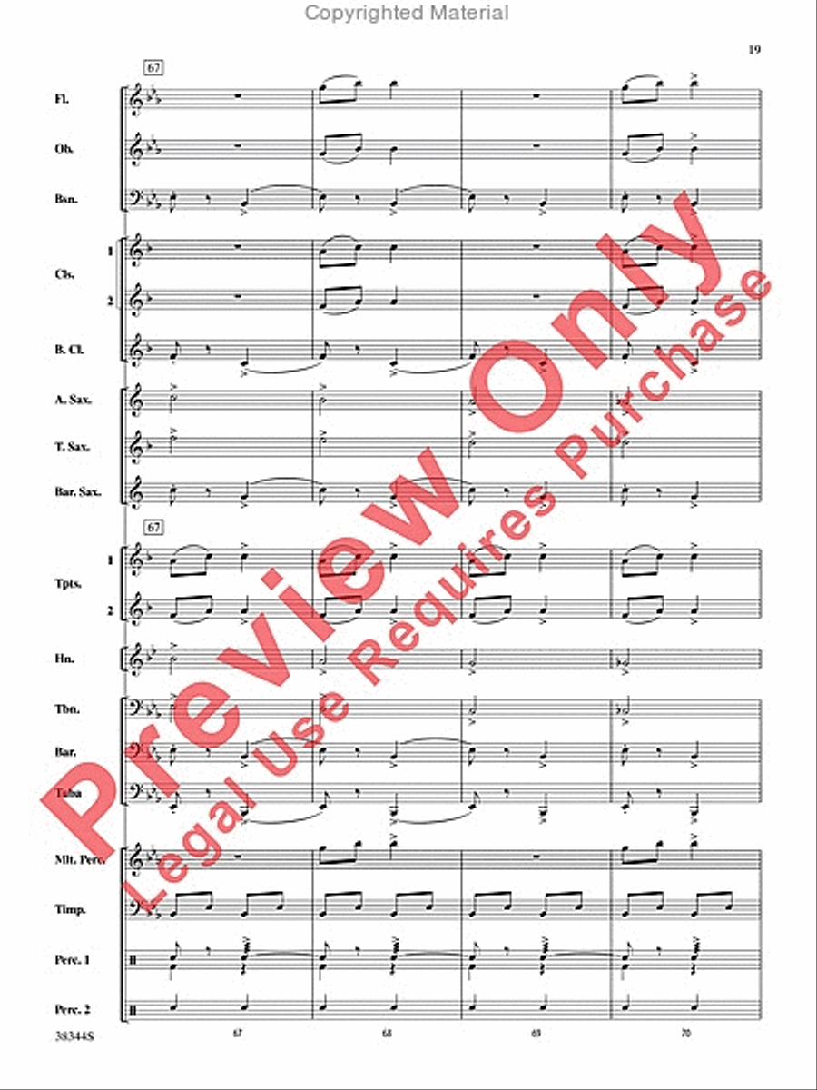 Armenian Dances, Part 1, Selections from Concert Band scores gallery preview page 20