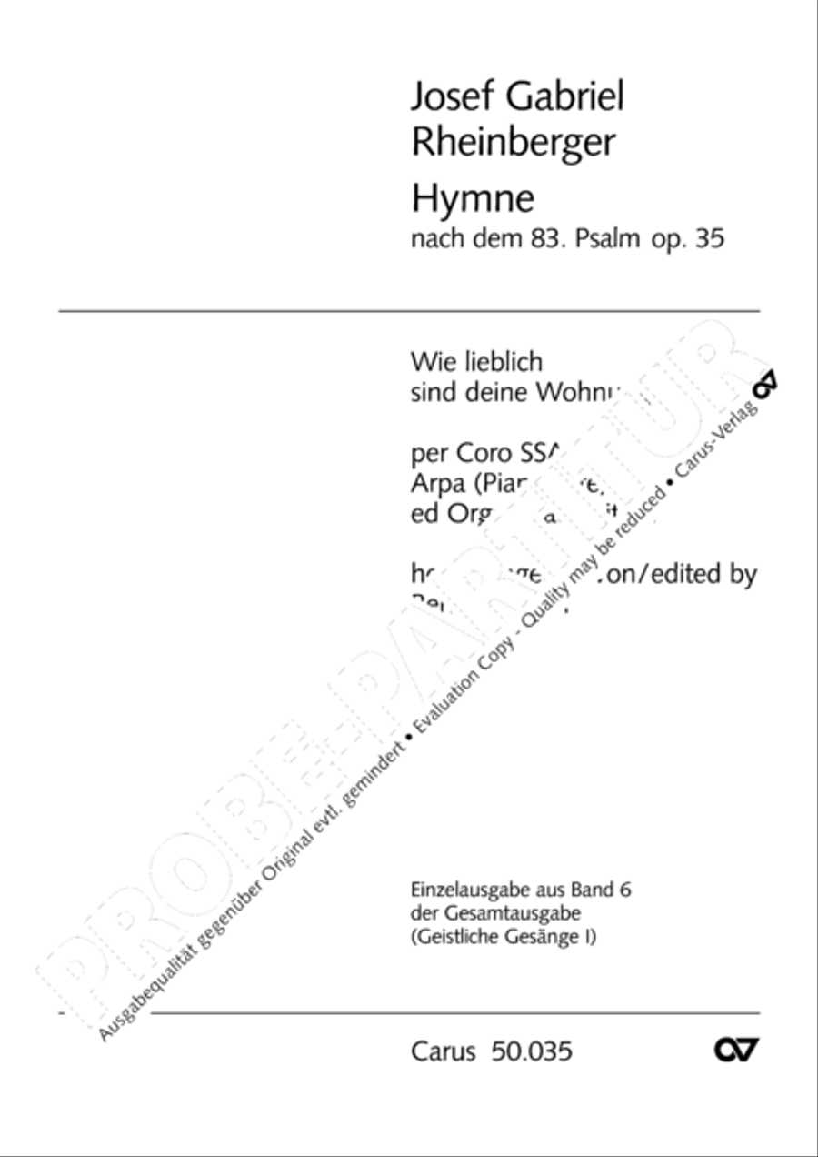How beautiful is thy dwelling place (Wie lieblich sind deine Wohnungen) SSAA scores gallery preview page 2