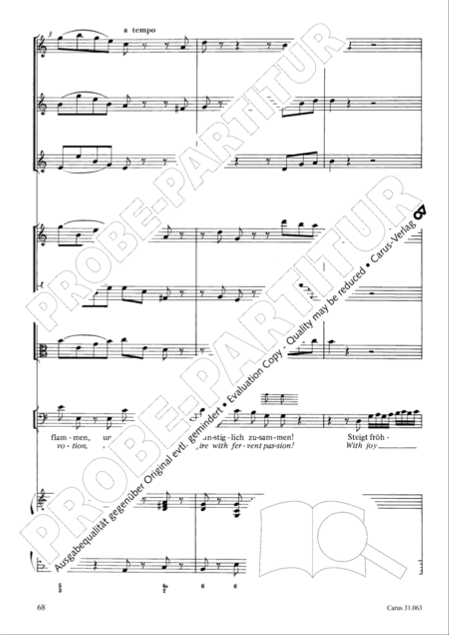 Christians, etch this blessed day (Christen, atzet diesen Tag) 4-Part scores gallery preview page 69