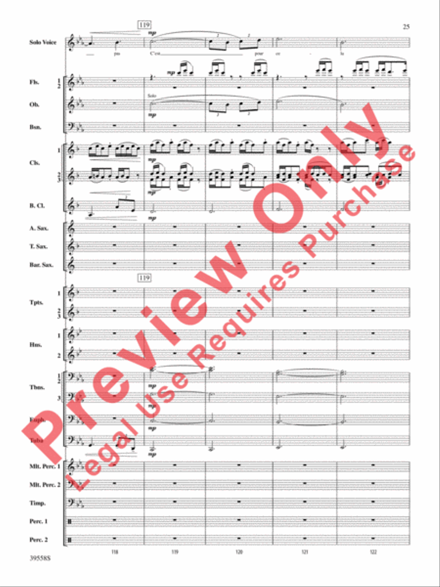 I Was Born for This Concert Band scores gallery preview page 26