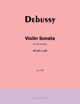 Violin Sonata, by Debussy, in g minor