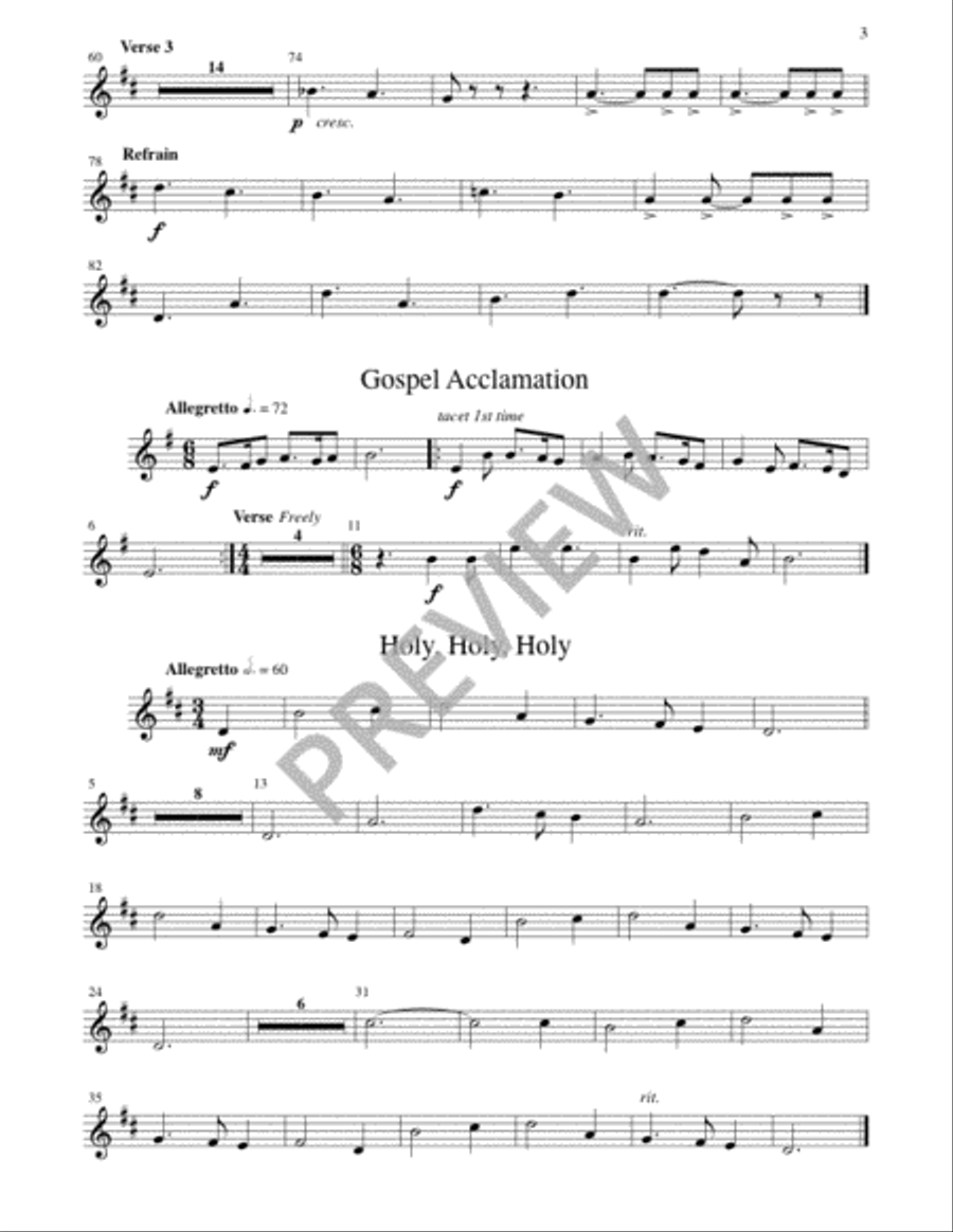 Missa Pacem - Brass Quintet edition 3-Octaves scores gallery preview page 12
