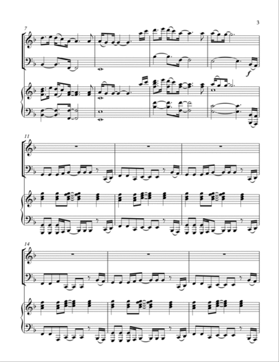 Paradise Paradise Piano Trio scores gallery preview page 3