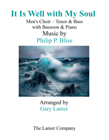 IT IS WELL WITH MY SOUL (Men's Choir - Tenor & Bass) with Bassoon & Piano image number null