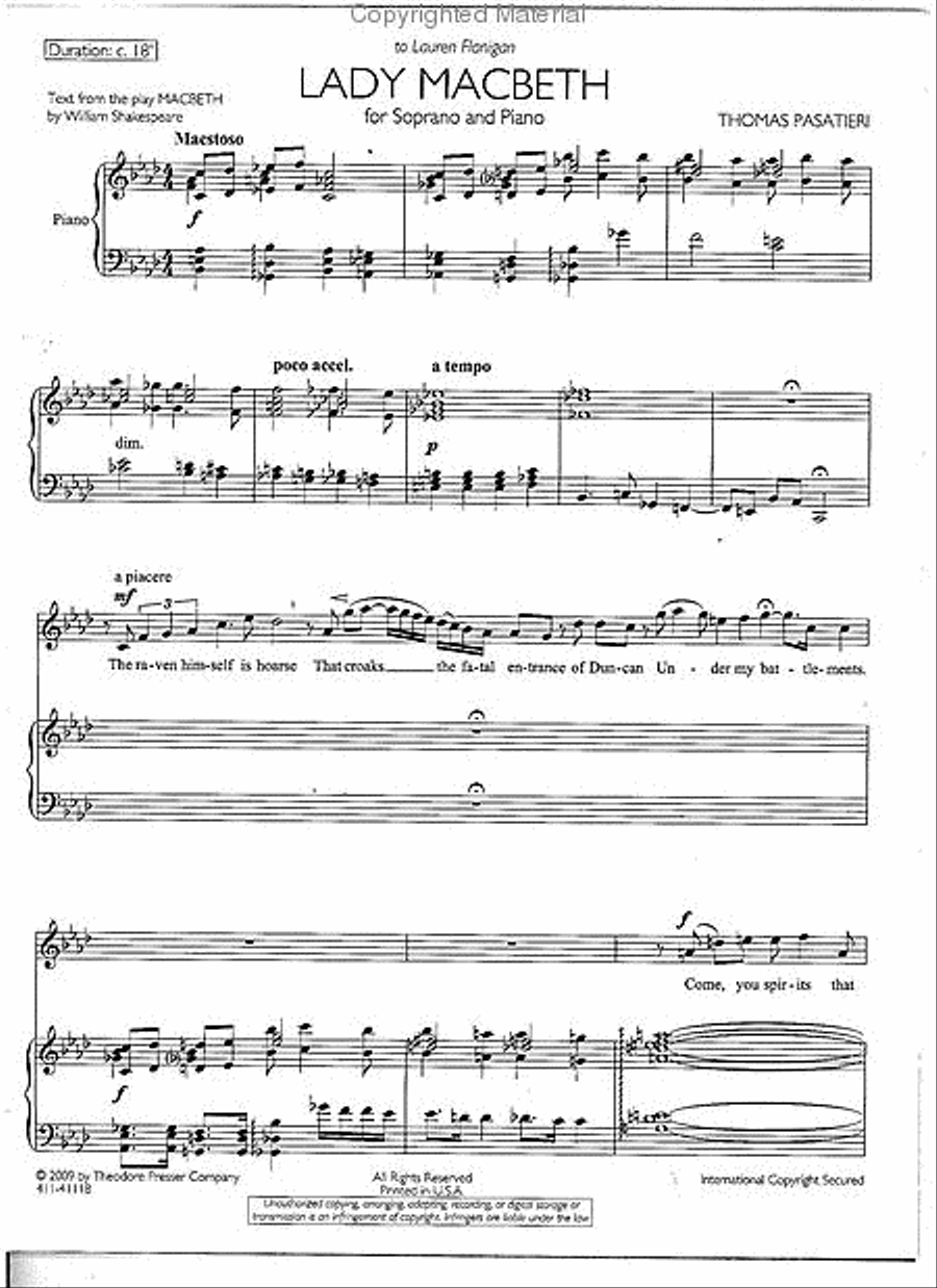 Lady Macbeth Lady Macbeth Chamber Music scores gallery preview page 2