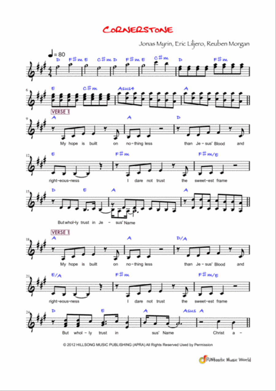 Cornerstone Piano Solo scores gallery preview page 2