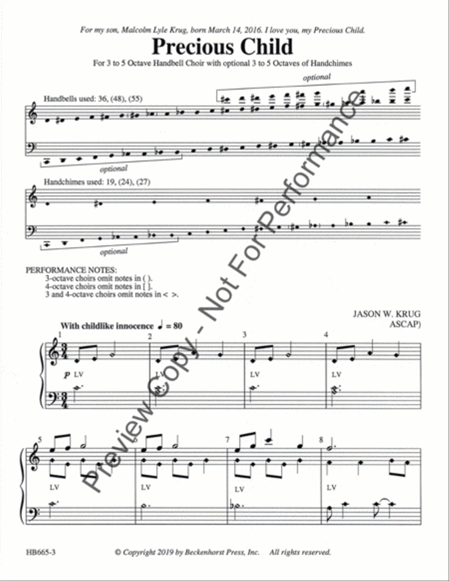 Precious Child 5-Octaves scores gallery preview page 2