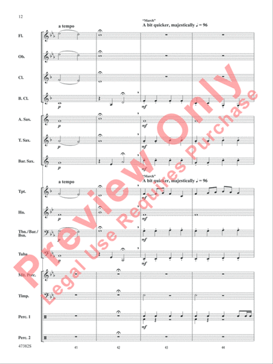 Gustav Holst Band Classics Concert Band scores gallery preview page 13