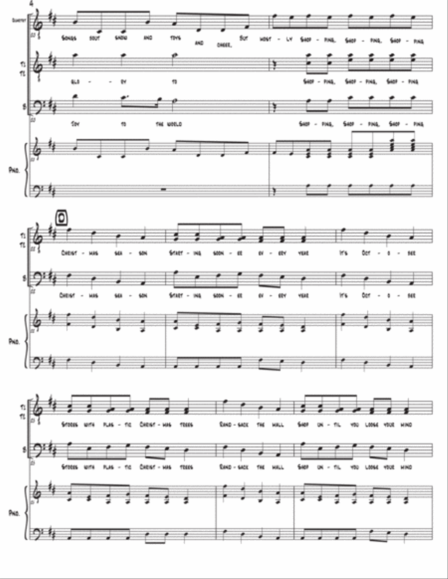 The Christmas Can-Can (as performed by Straight No Chaser) - Three-Part Male 3-Part scores gallery preview page 5
