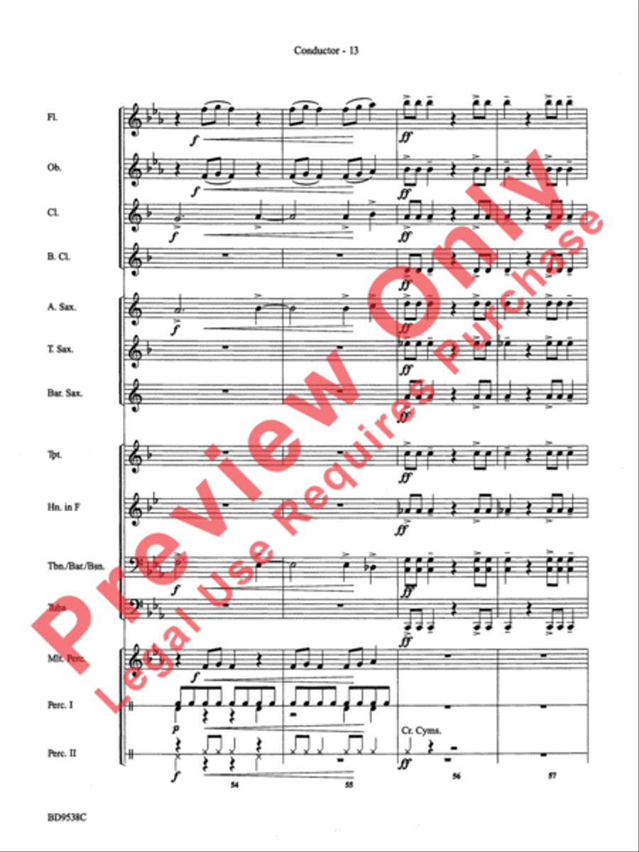 Excelcia Concert Band scores gallery preview page 15