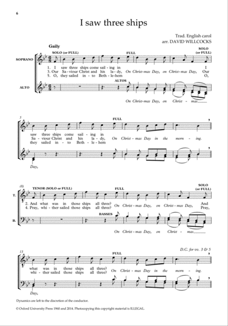 A Celebration in Carols 4-Part scores gallery preview page 2