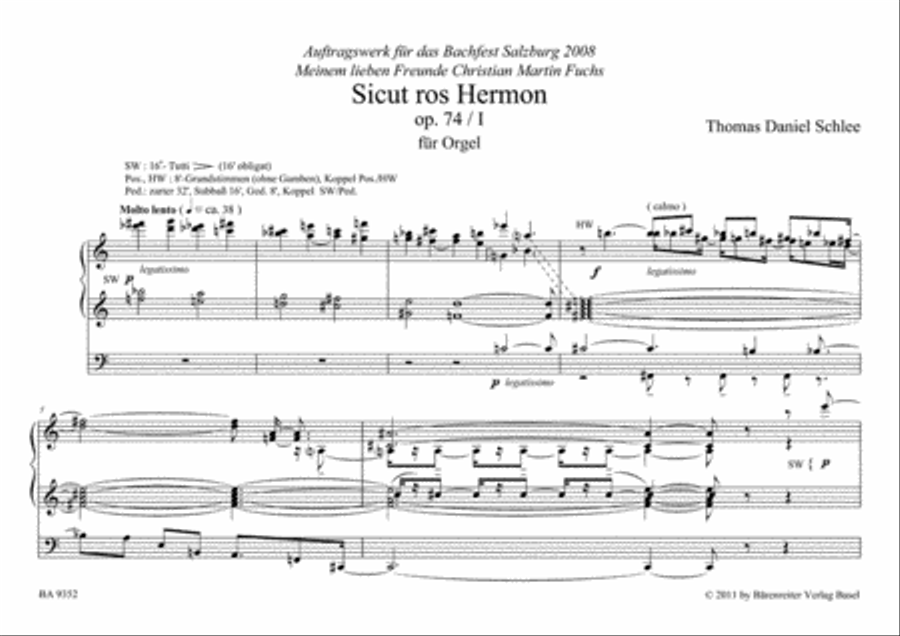 Two Psalms for Organ, Op. 74 Organ scores gallery preview page 2