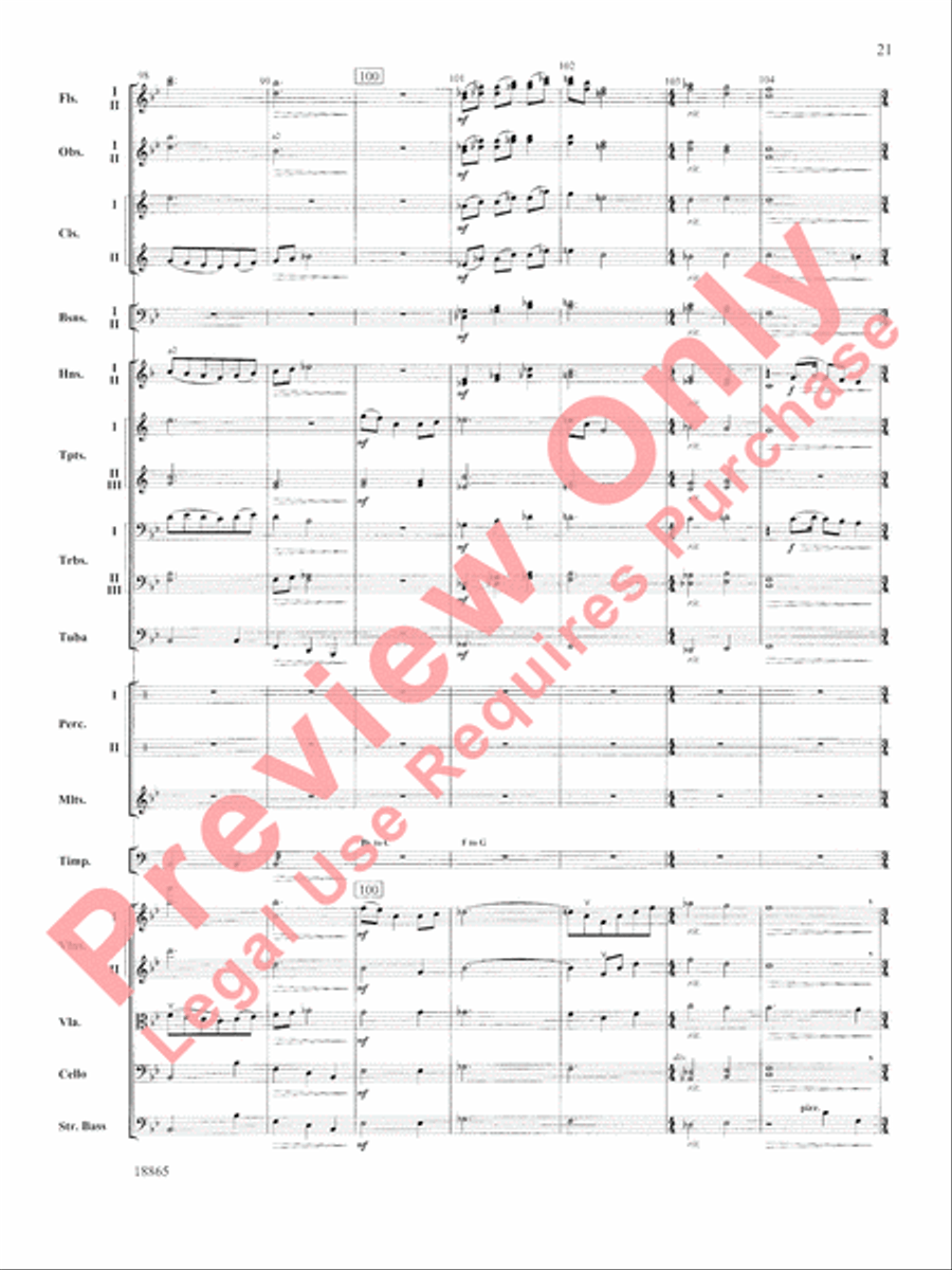 An American Rhapsody Full Orchestra scores gallery preview page 22