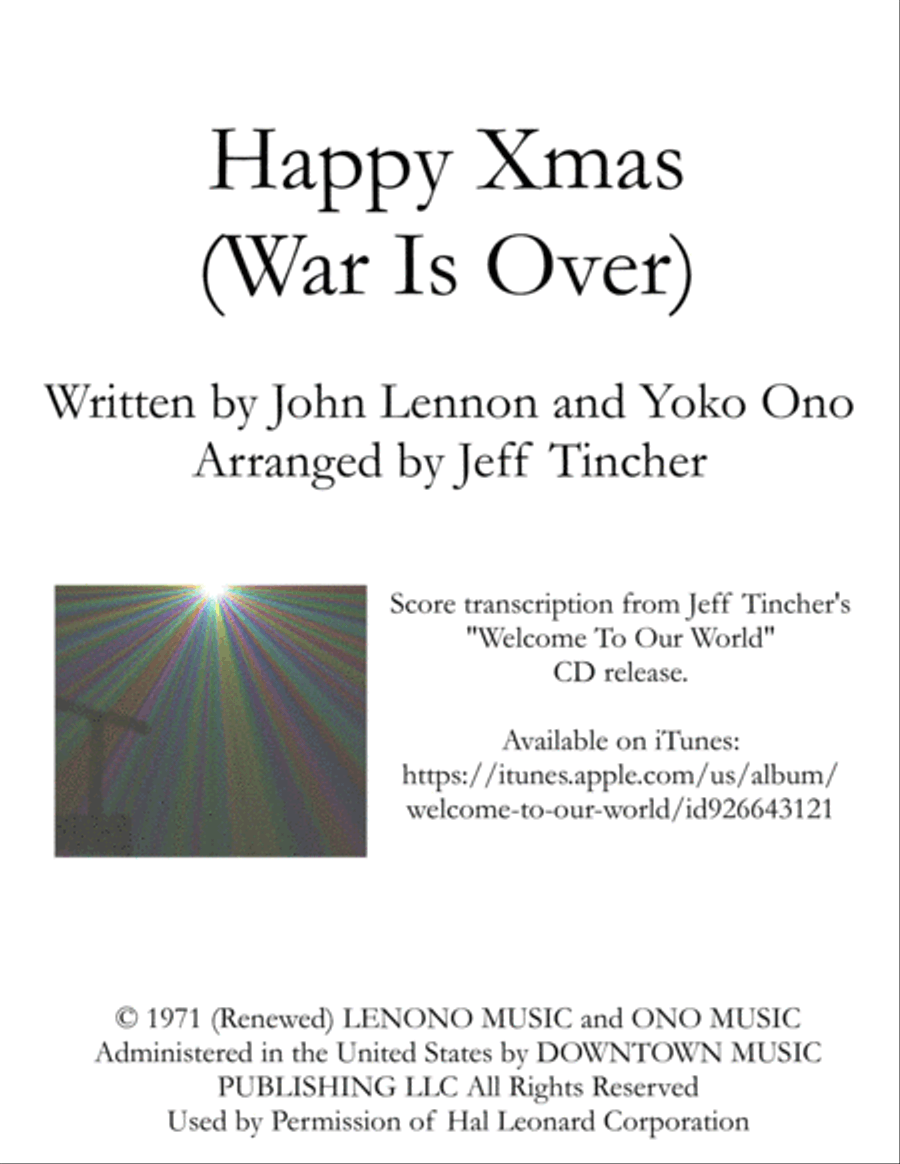Happy Xmas (War Is Over) Small Ensemble scores gallery preview page 1