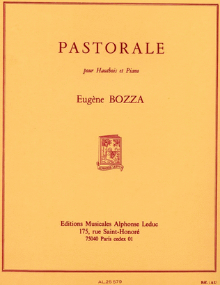 Book cover for Pastorale (oboe & Piano)