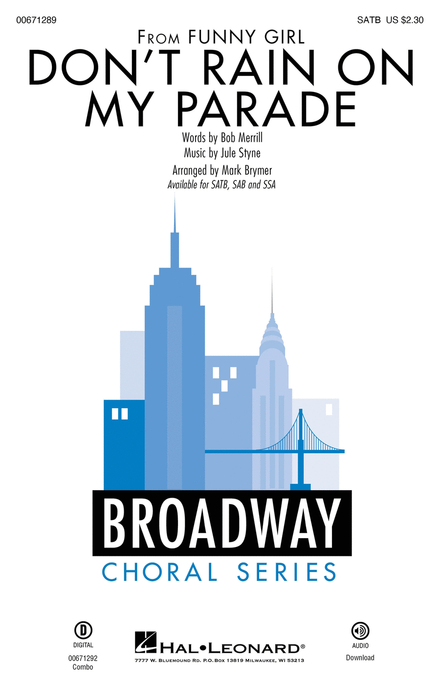Don't Rain on My Parade Don't Rain on My Parade 4-Part scores gallery preview page 1