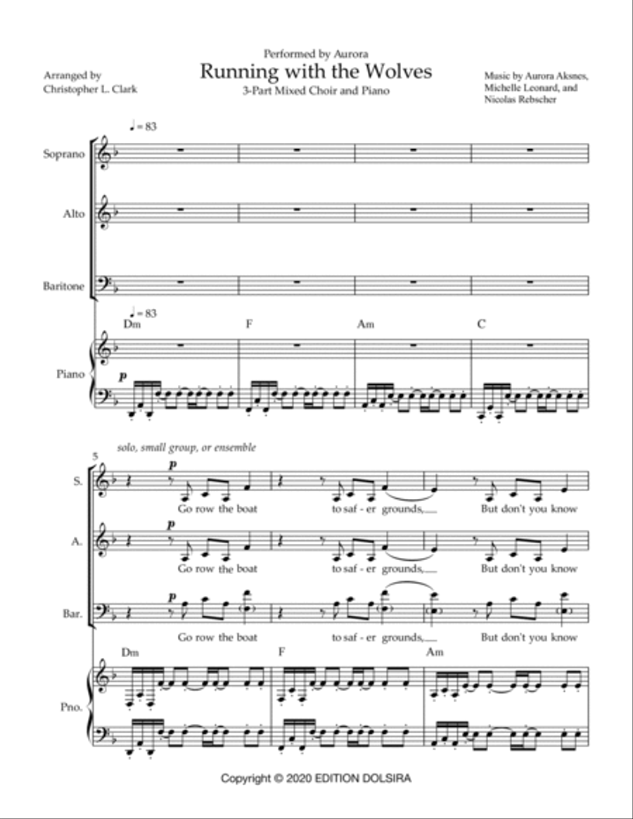 Running With The Wolves 3-Part scores gallery preview page 2