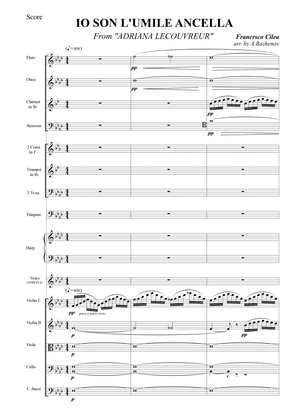 IO SON L'UMILE ANCELLA from "ADRIANA LECOUVREUR" (Score and Parts)