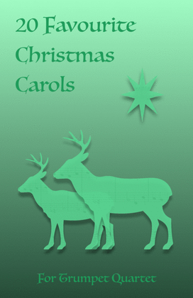 Book cover for 20 Favourite Christmas Carols for Trumpet Quartet