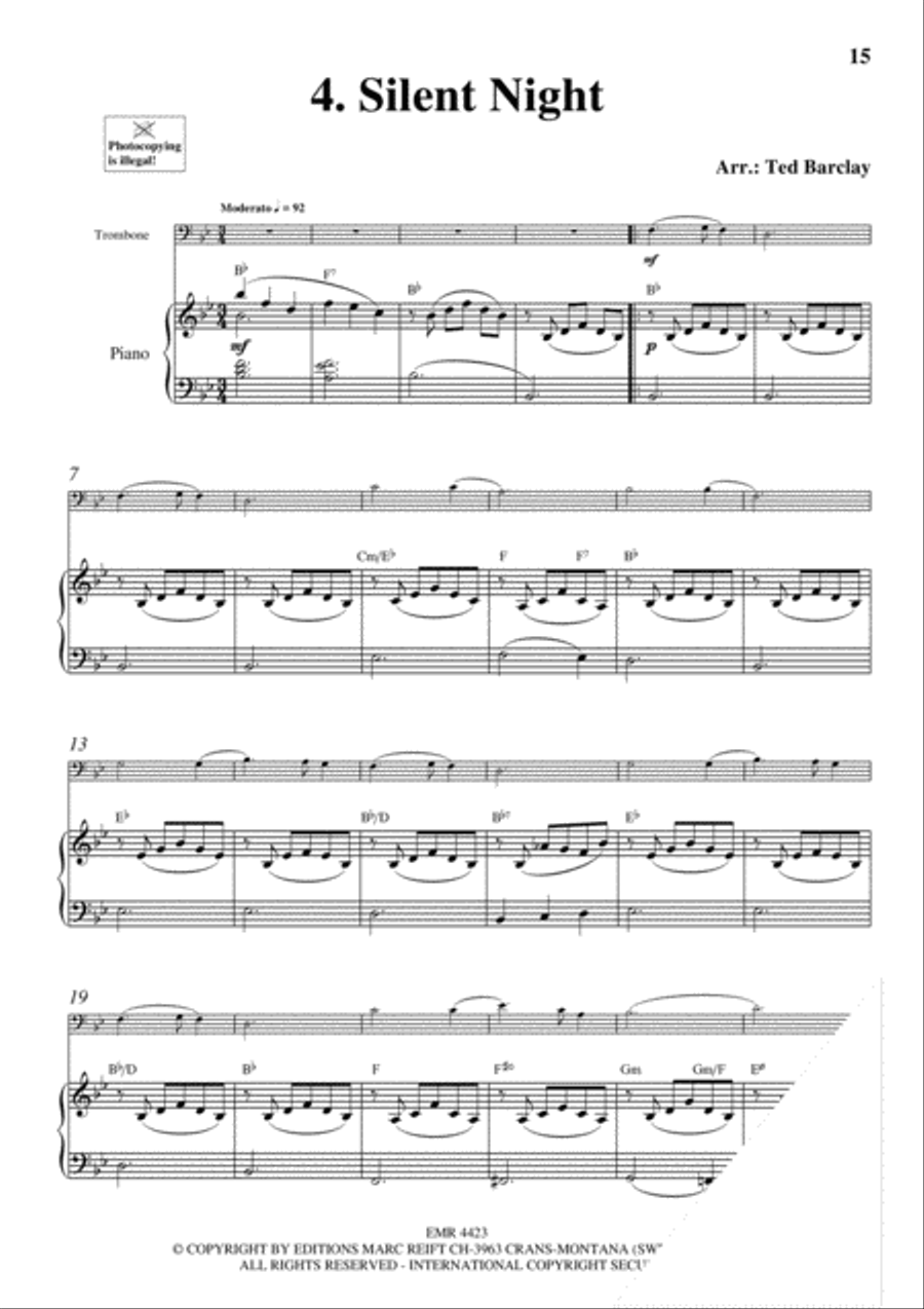 10 Easy Christmas Solos Piano Accompaniment scores gallery preview page 6