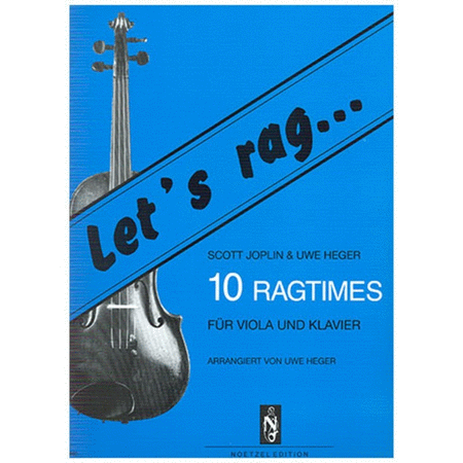 Lets Rag 10 Ragtimes Viola/Piano Arr Heger