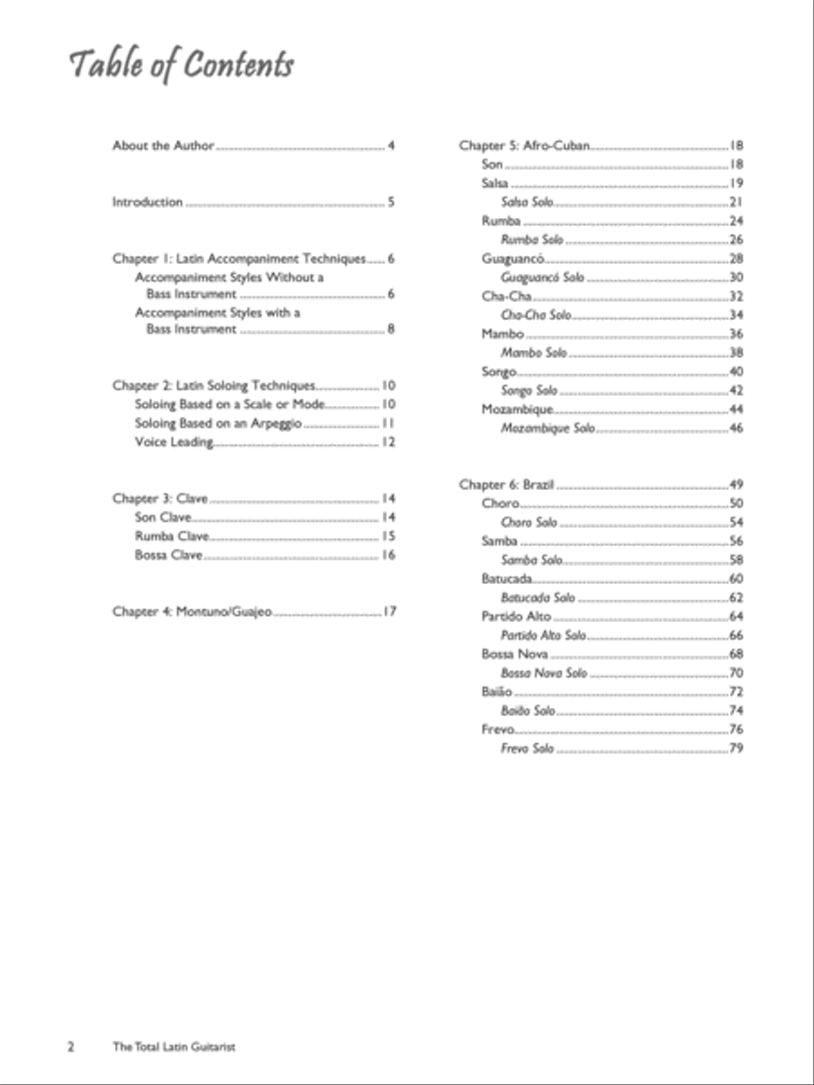 The Total Latin Guitarist Electric Guitar scores gallery preview page 2