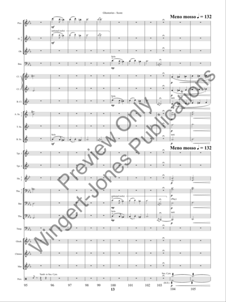Ghostories (Score) Concert Band scores gallery preview page 16