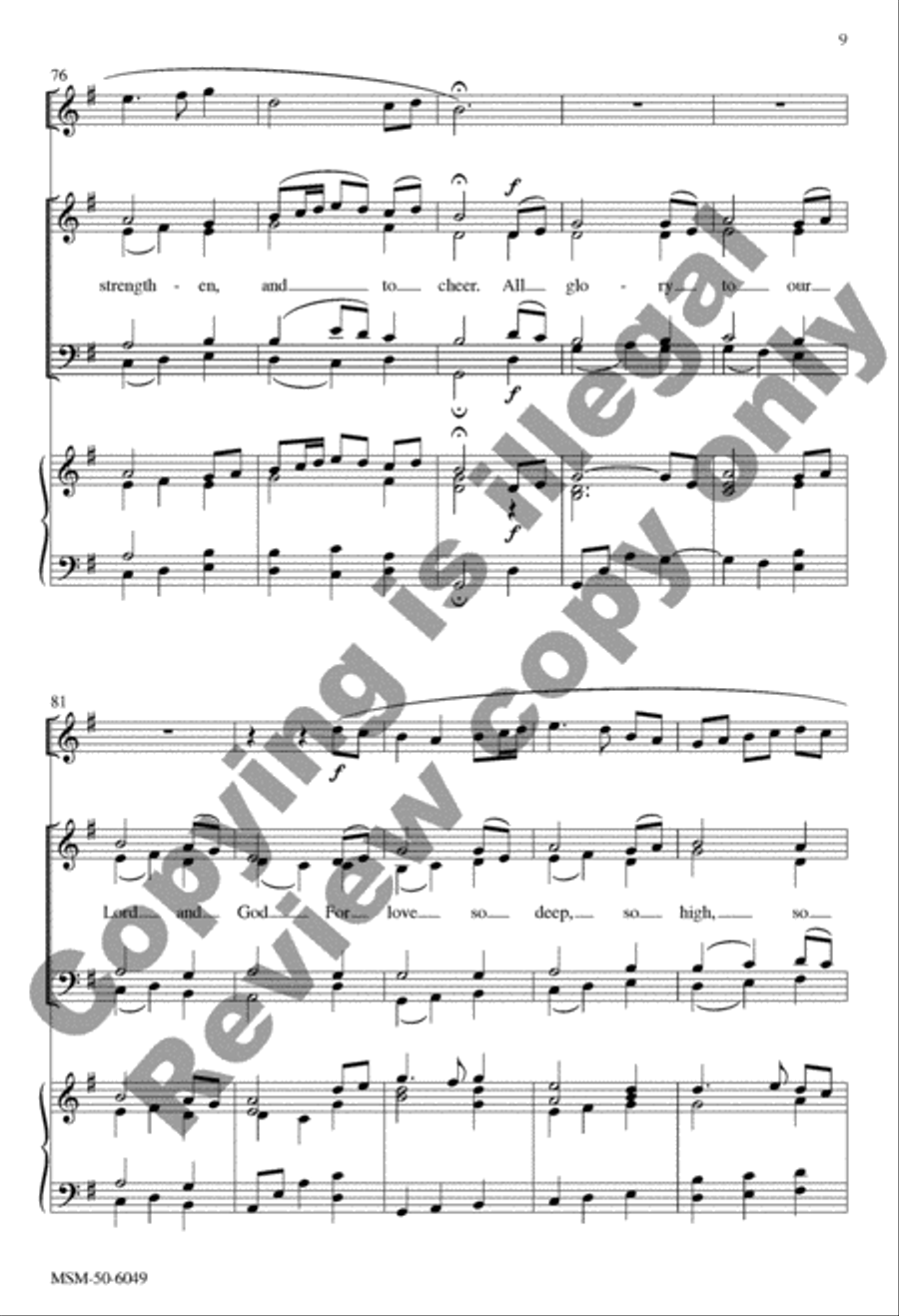 O Love, How Deep, How Broad, How High 4-Part scores gallery preview page 18