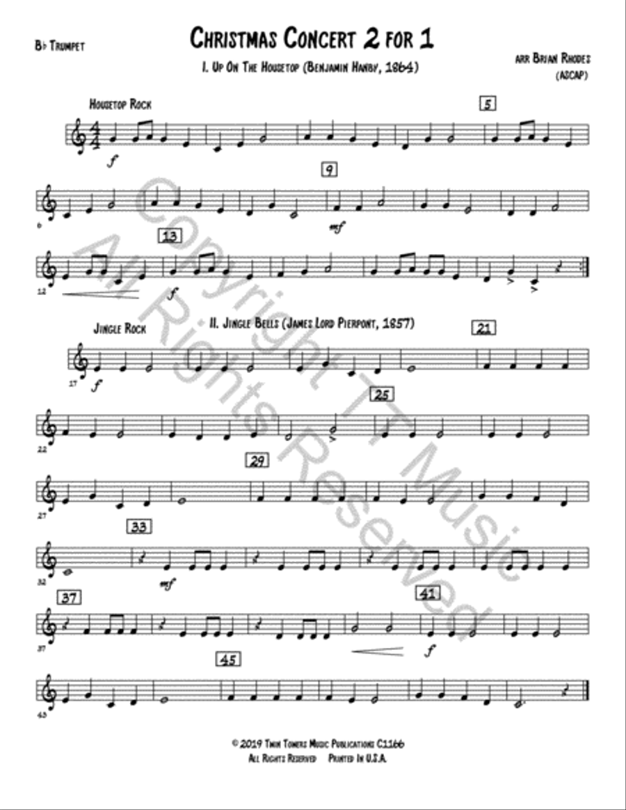 Christmas Concert 2 for 1 Concert Band scores gallery preview page 14