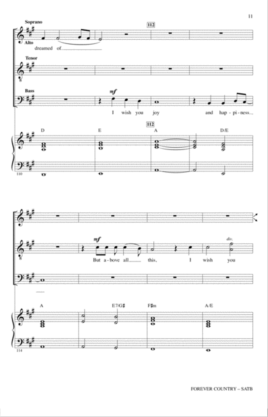 Forever Country 4-Part scores gallery preview page 10