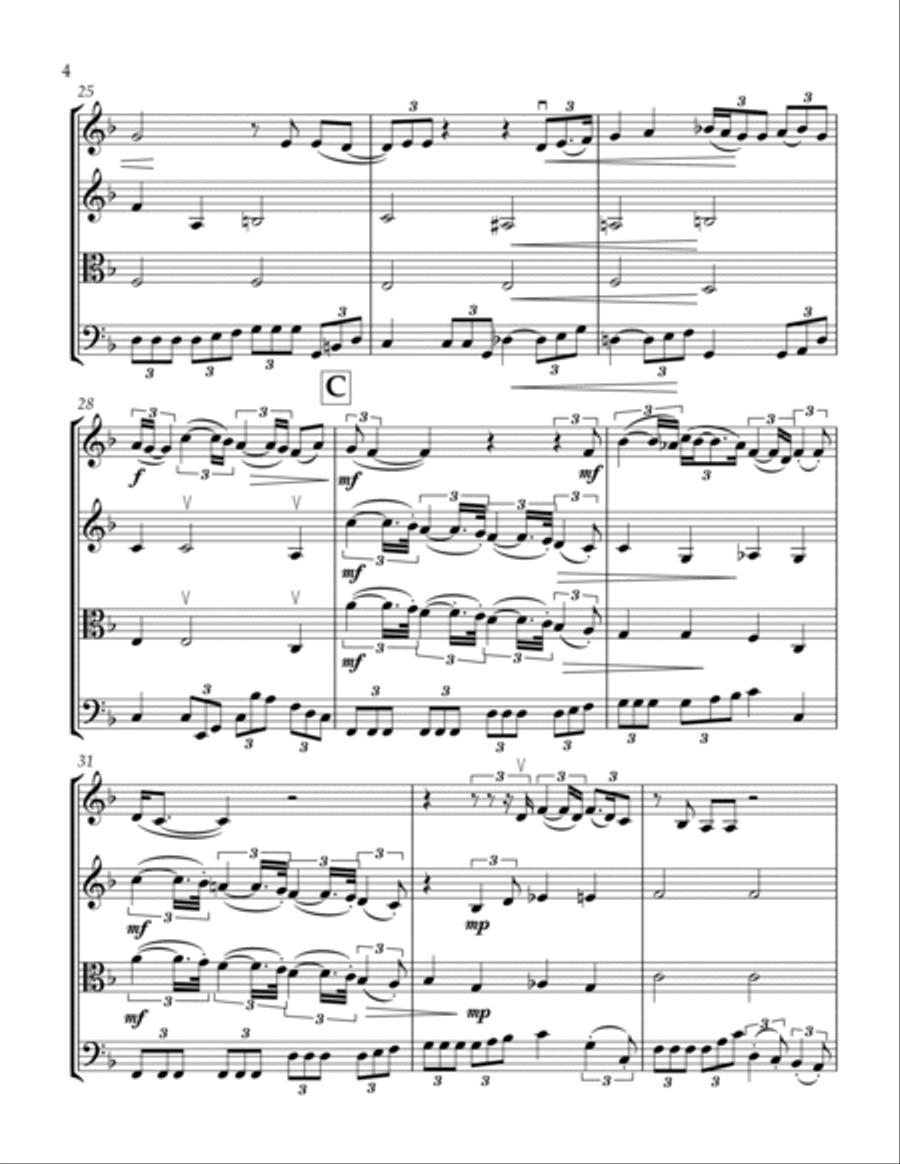 At Last At Last String Quartet scores gallery preview page 5