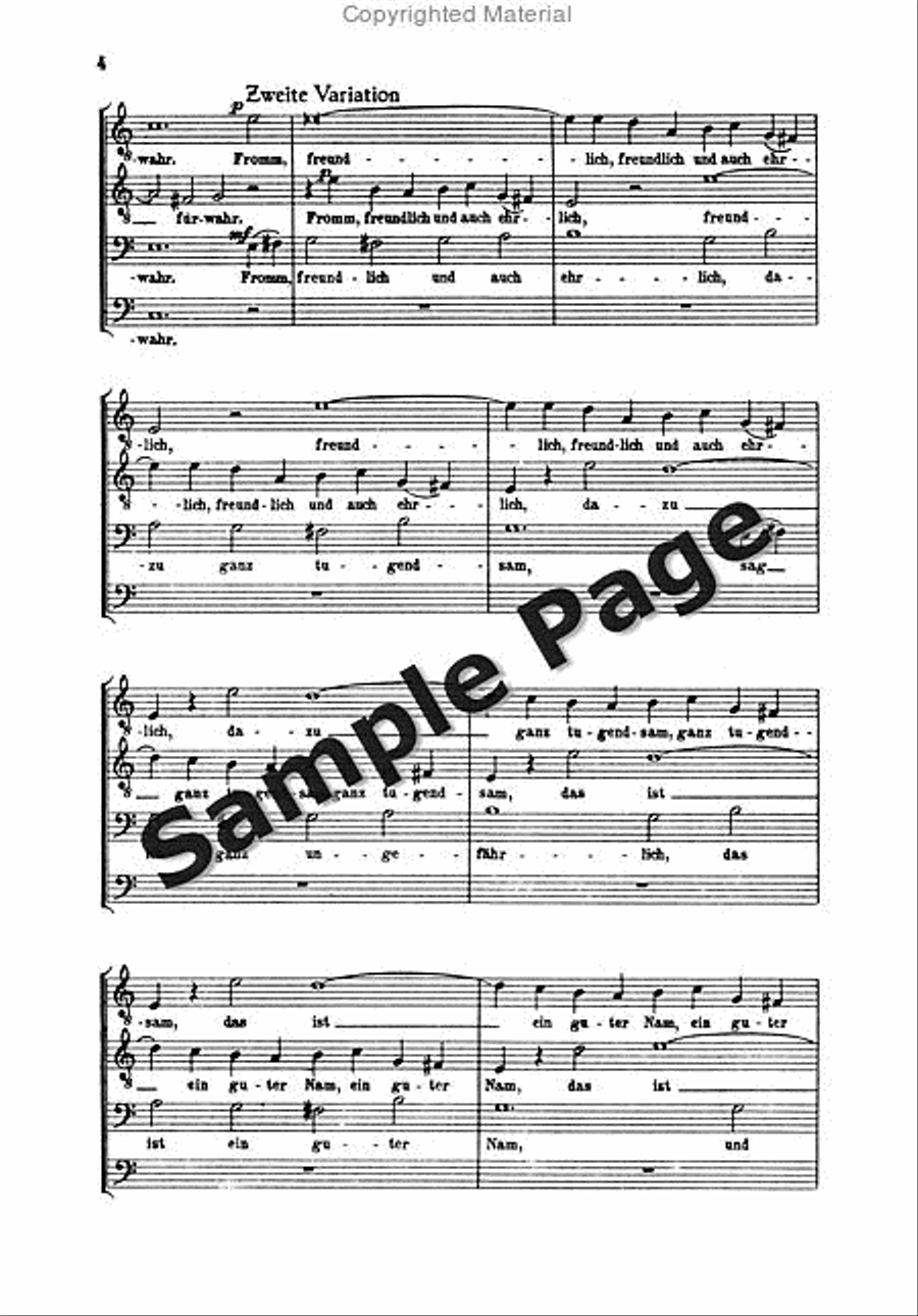 Hindemith Variationen Tanzlied TTBB scores gallery preview page 5