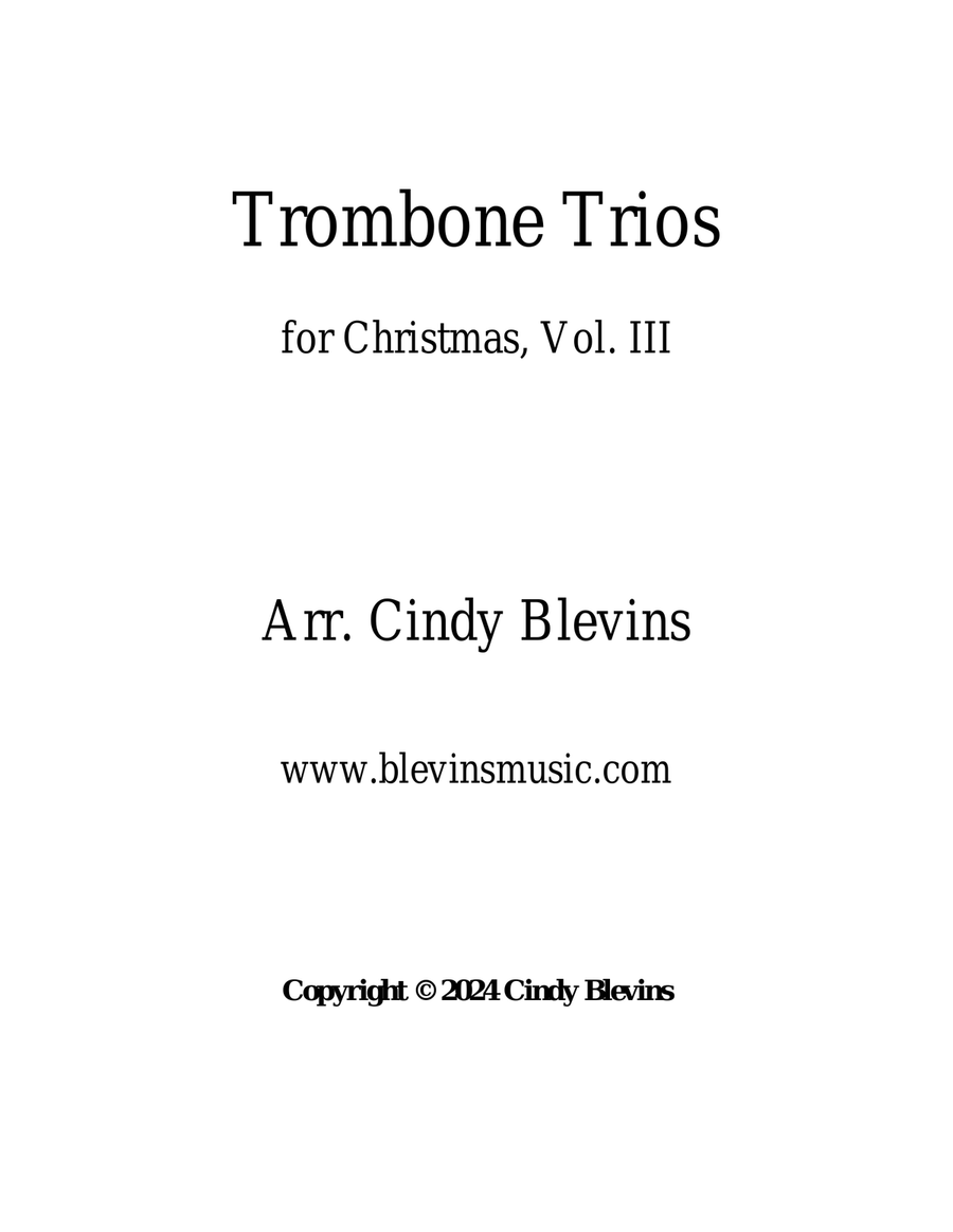 Trombone Trios for Christmas, Vol. III (12 Arrangements) Trombone Trio scores gallery preview page 6