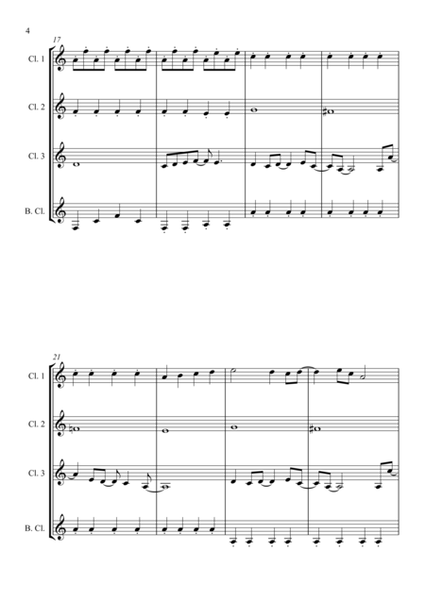 Eleanor Rigby for Clarinet Quartet image number null