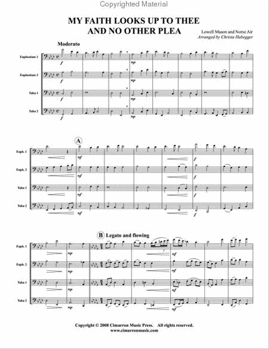 My Faith Looks Up to Thee/No Other Plea EETT scores gallery preview page 2